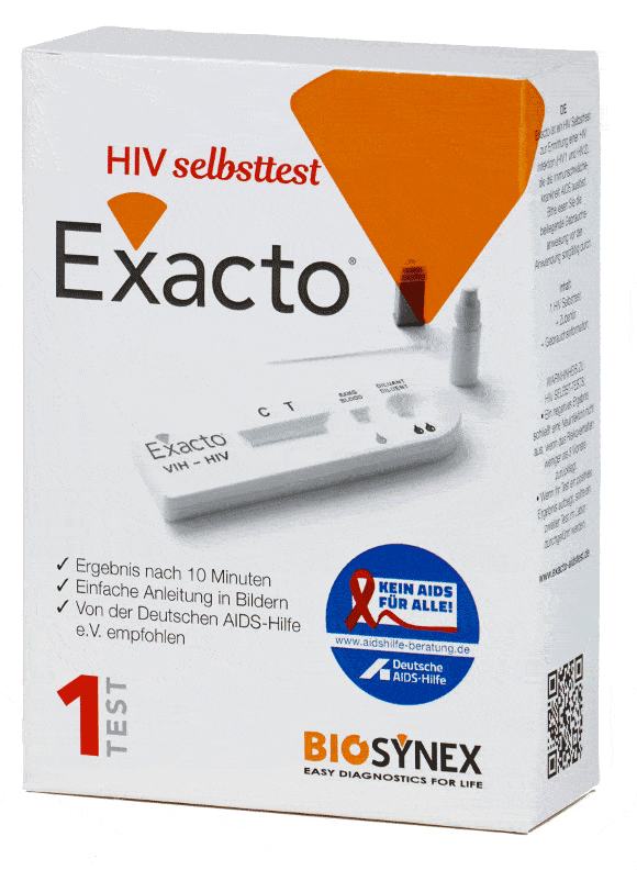 exacto hiv test 1 - HIV-Selbsttest ab sofort im Mann-O-Meter erhältlich